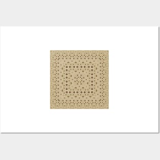 Bright square arabic ornate pattern Posters and Art